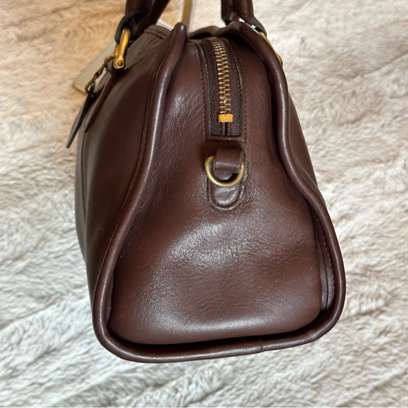 Vintage Beaumont Cocoa Leather Satchel with strap style 9871 - Picture 4 of 14